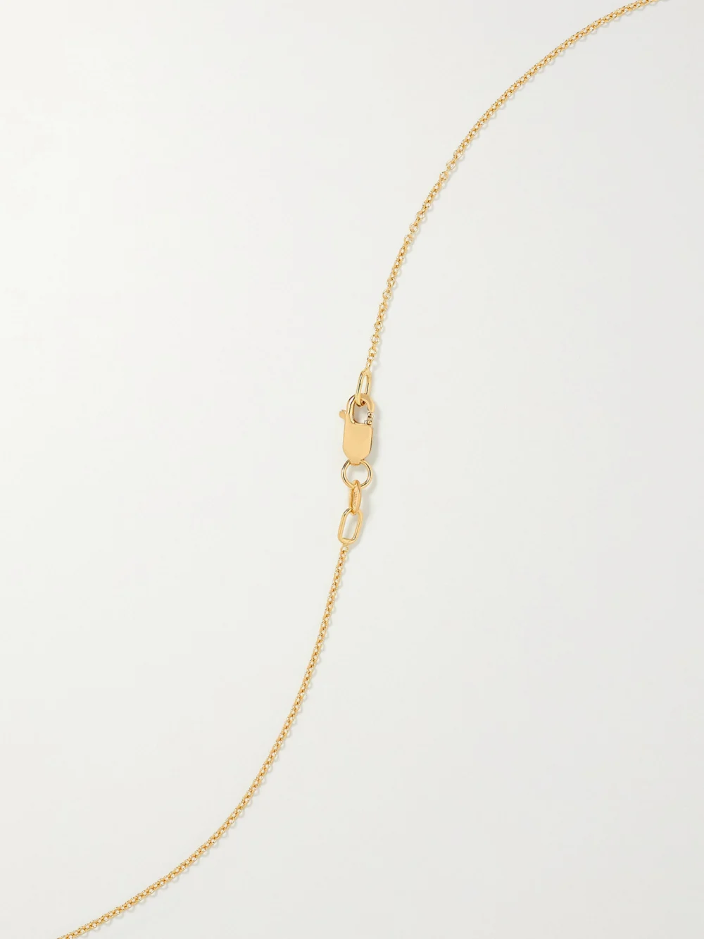 Back view of the Ileana Makri Curled Snake 18-karat Gold, Diamond and Tsavorite Necklace