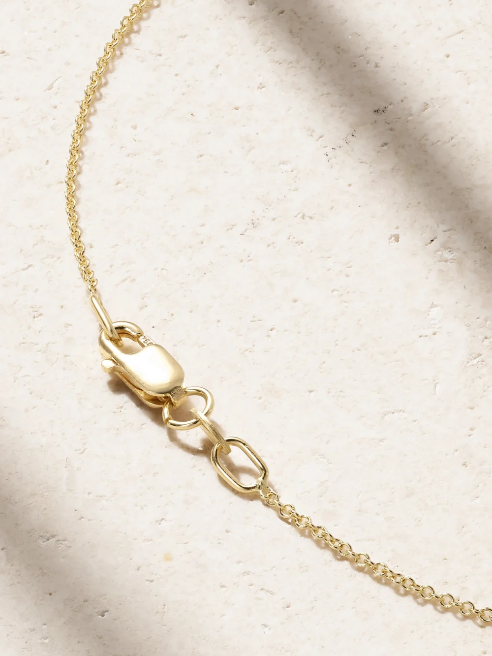 Back view of the Ileana Makri Falling Leaf 18-karat Gold Diamond Necklace