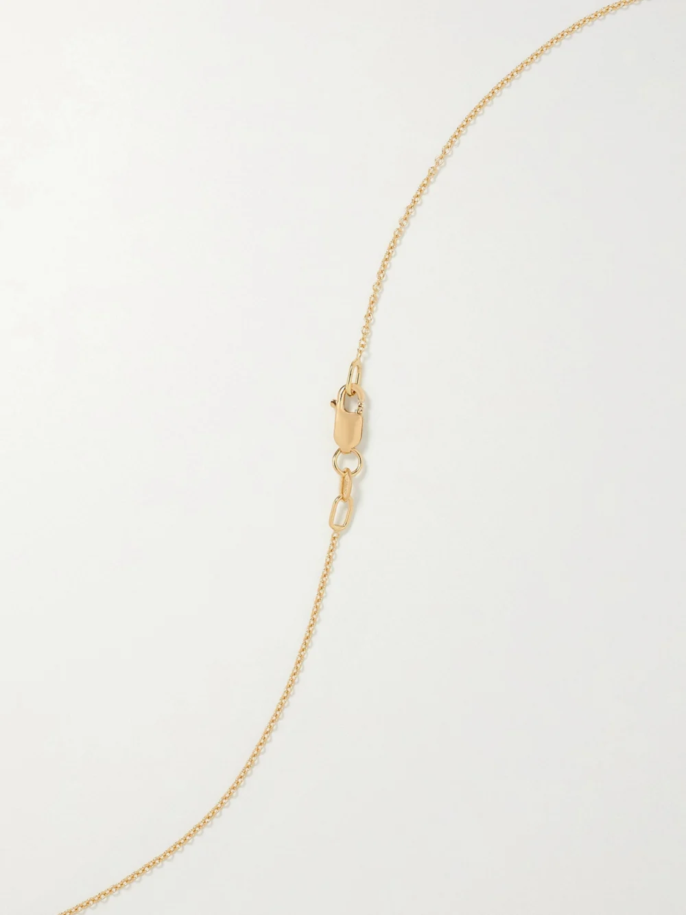 Back view of the Ileana Makri Lucky Snake 18-karat Gold, Diamond and Tsavorite Necklace