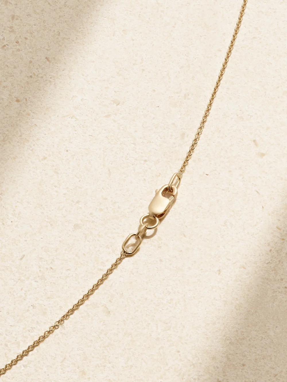 Back view of the Ileana Makri Miracle Love 18-karat Gold, Diamond and Emerald Necklace