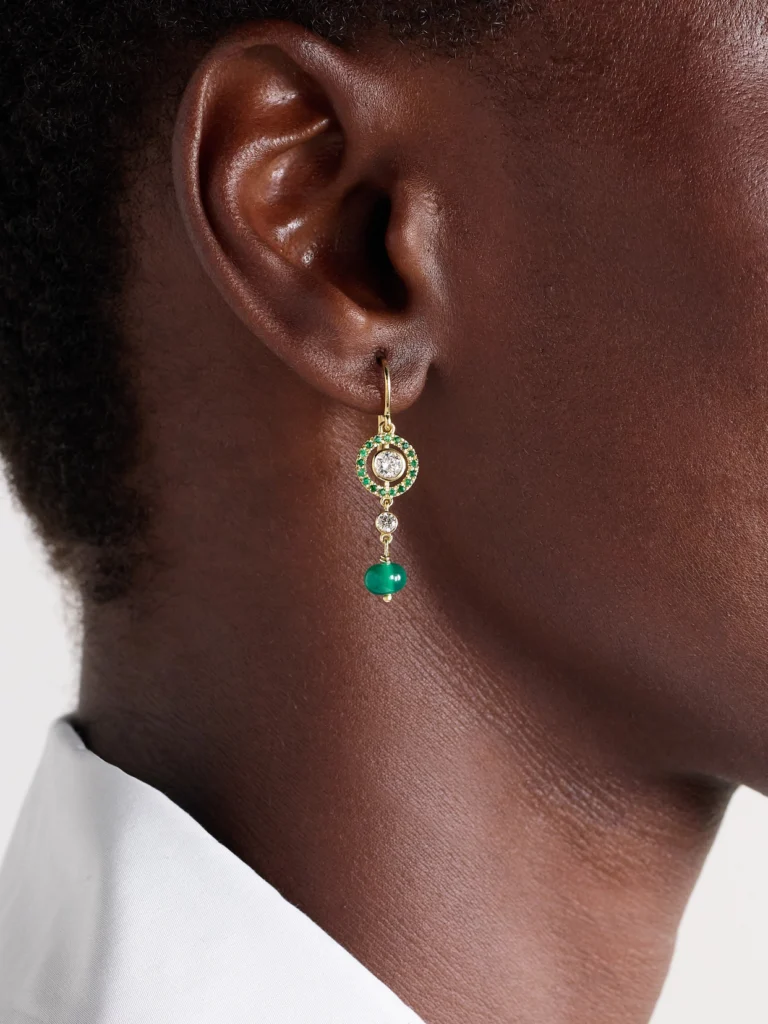 Ileana Makri Orbit 18-karat Gold Multi-stone Earrings