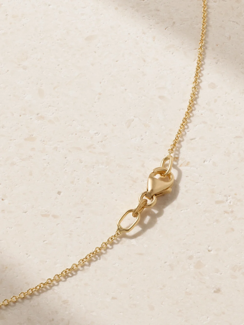 Back view of the Ileana Makri Stepping Stone 18-karat Gold Emerald Necklace