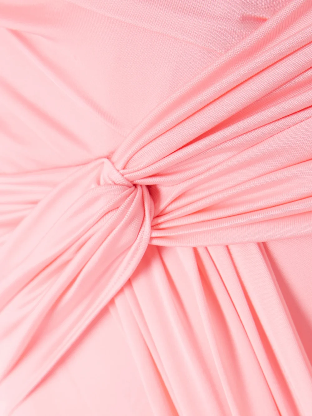 Close-up detail of the Ilkyaz Ozel Amanda Scarf-detailed Draped Jersey Gown