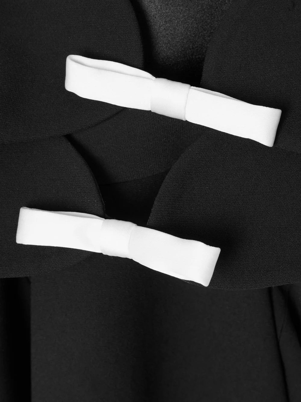 Close-up detail of the Ilkyaz Ozel Ambrosia Satin-trimmed Cutout Crepe Gown