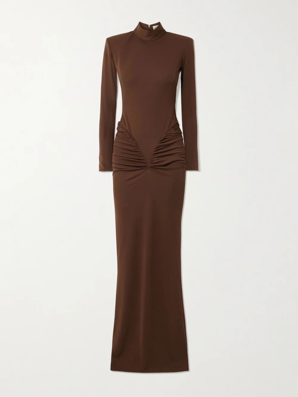 Ilkyaz Ozel Darja Draped Stretch-jersey Gown in brown