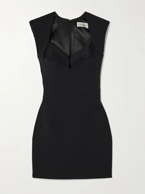 Ilkyaz Ozel Isabeau Cutout Gathered Crepe Mini Dress