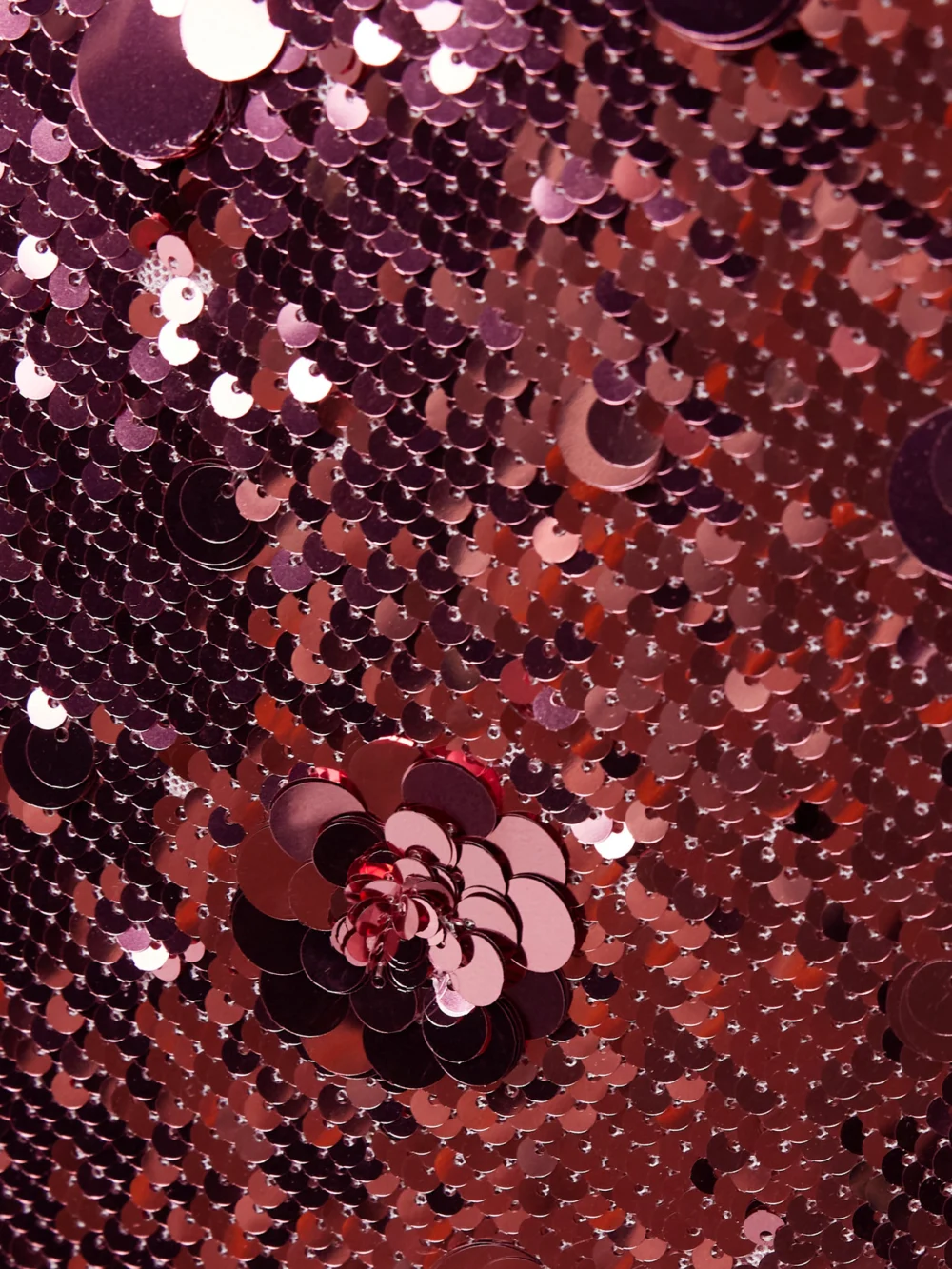 Close-up detail of the Ilkyaz Ozel Isis in Fleur De Fleurs Sequined Crepe Maxi Dress