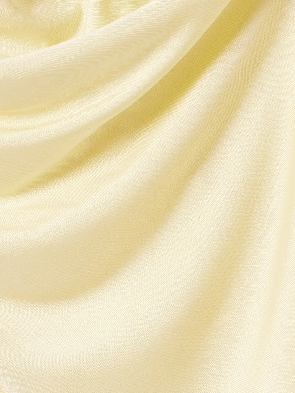 Close-up detail of the Ilkyaz Ozel Pernille Ruched Satin-jersey Maxi Dress