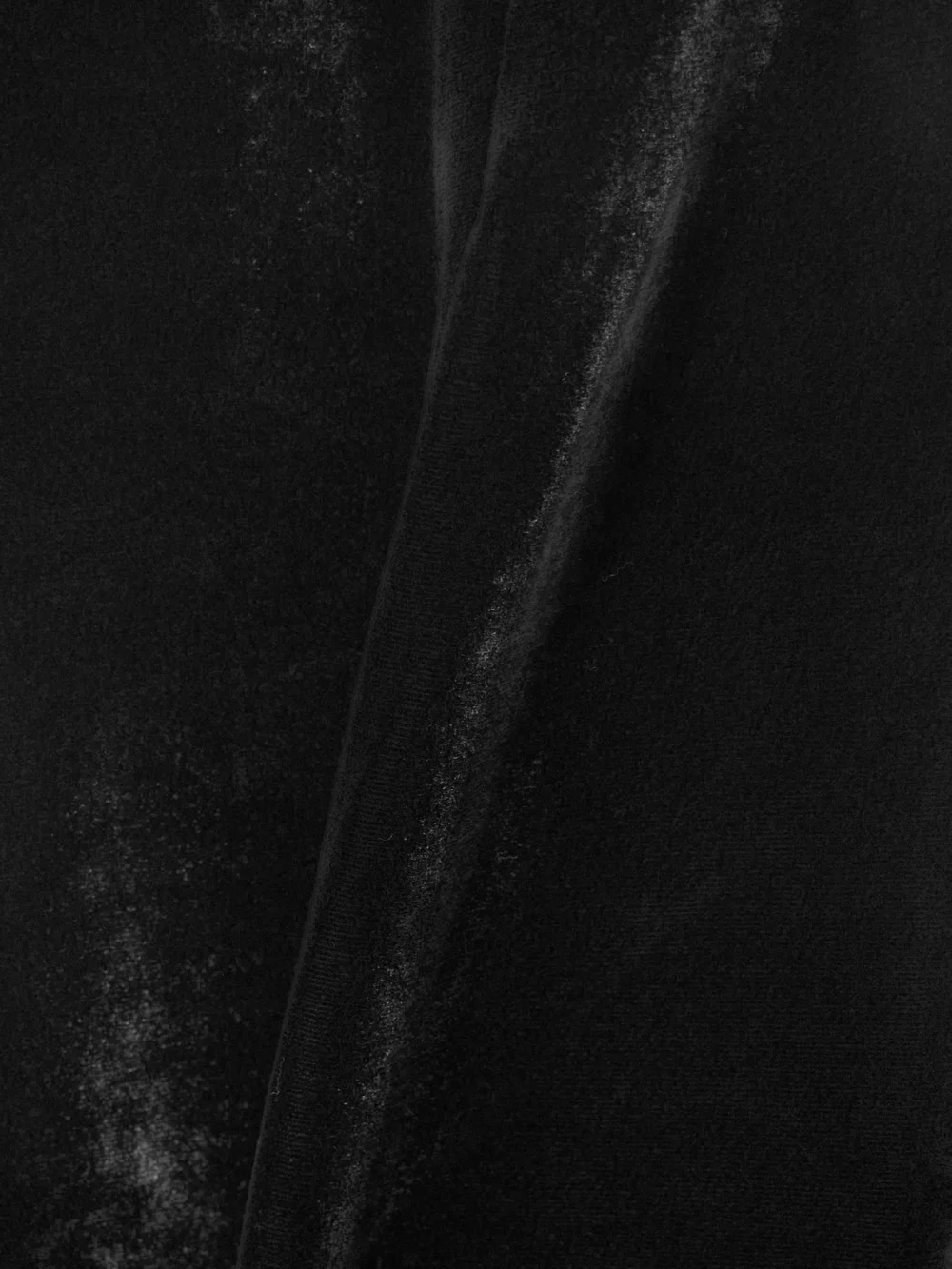 Close-up detail of the Ilkyaz Ozel Raja Velvet Midi Skirt