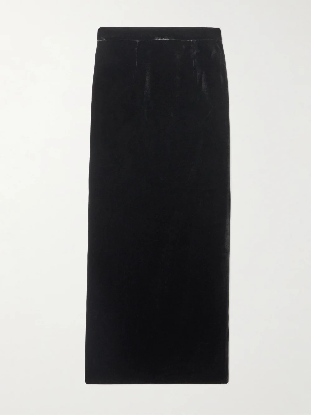 Ilkyaz Ozel Raja Velvet Midi Skirt in black