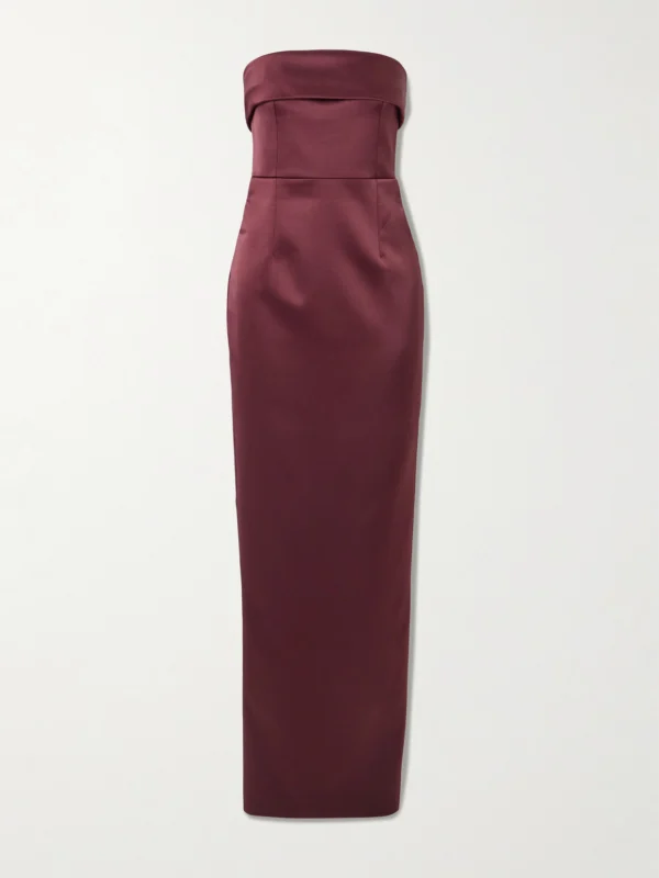 Ilkyaz Ozel Rhea Strapless Duchesse-satin Gown