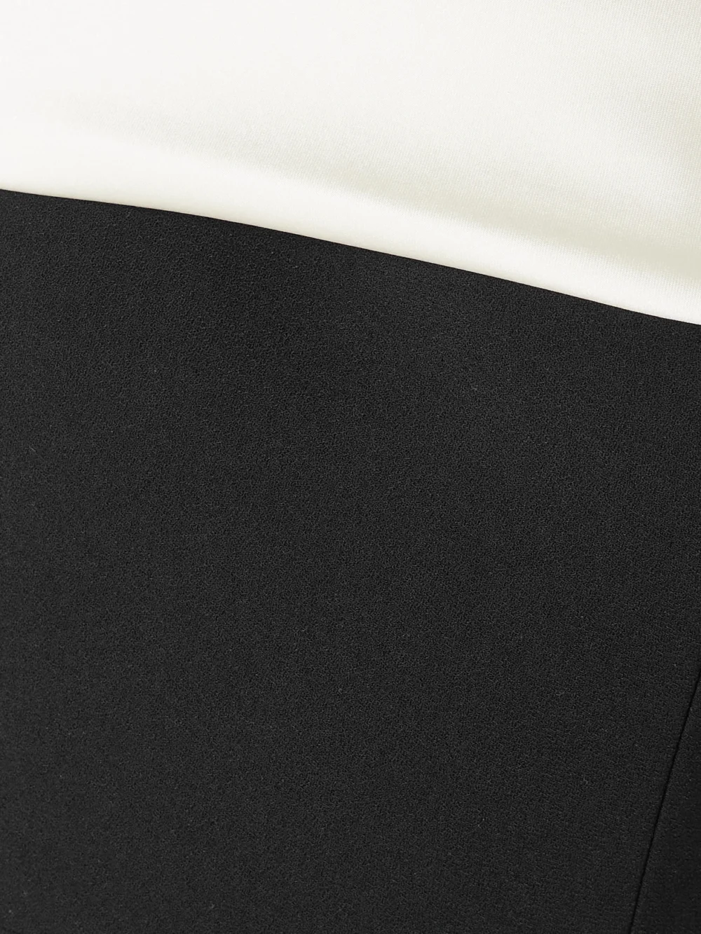 Close-up detail of the Ilkyaz Ozel Rhea Strapless Satin-trimmed Crepe Gown
