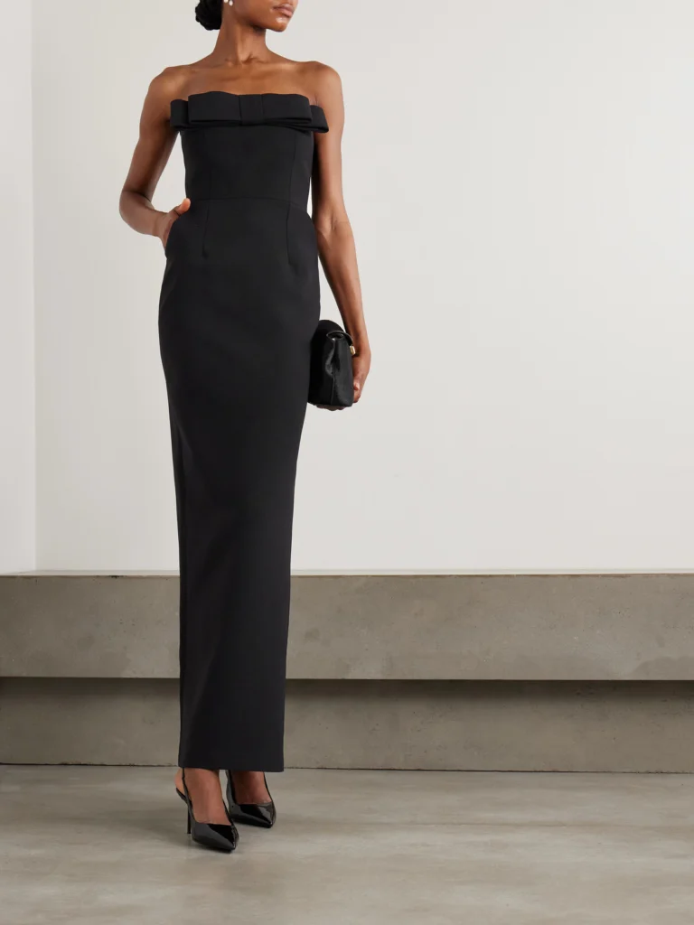 Ilkyaz Ozel Sisu Bow-embellished Crepe Midi Dress