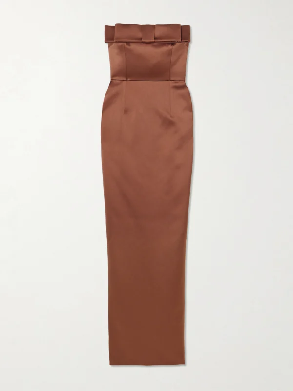 Ilkyaz Ozel Sisu Bow-embellished Crepe Midi Dress