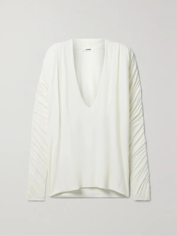 Interior Sidney Ruched Jersey Top