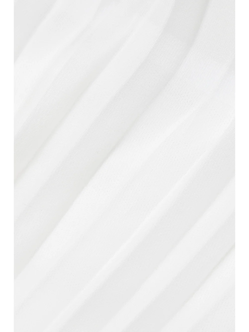 Close-up detail of the Interior The Briony Strapless Pleated Layered Silk-organza and Mesh Top
