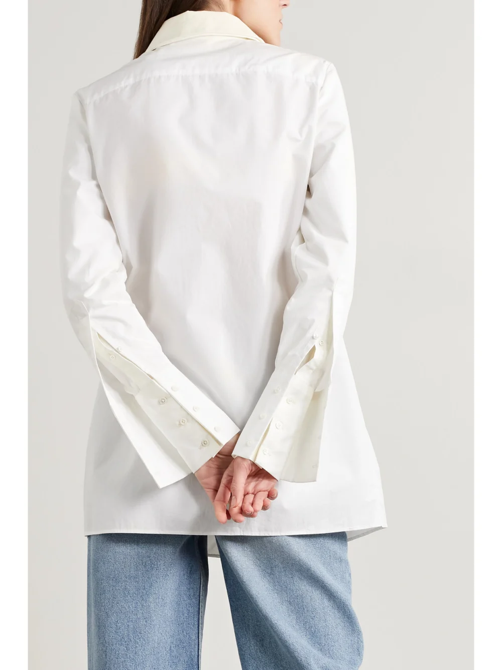 Back view of the Interior The Nuno Layered Cotton-poplin Shirt