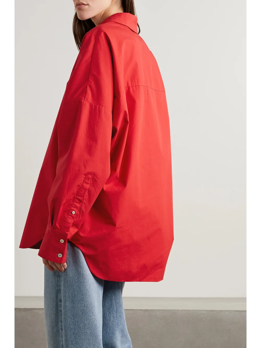 Back view of the Interior The Regatta Oversized Cotton-poplin Shirt