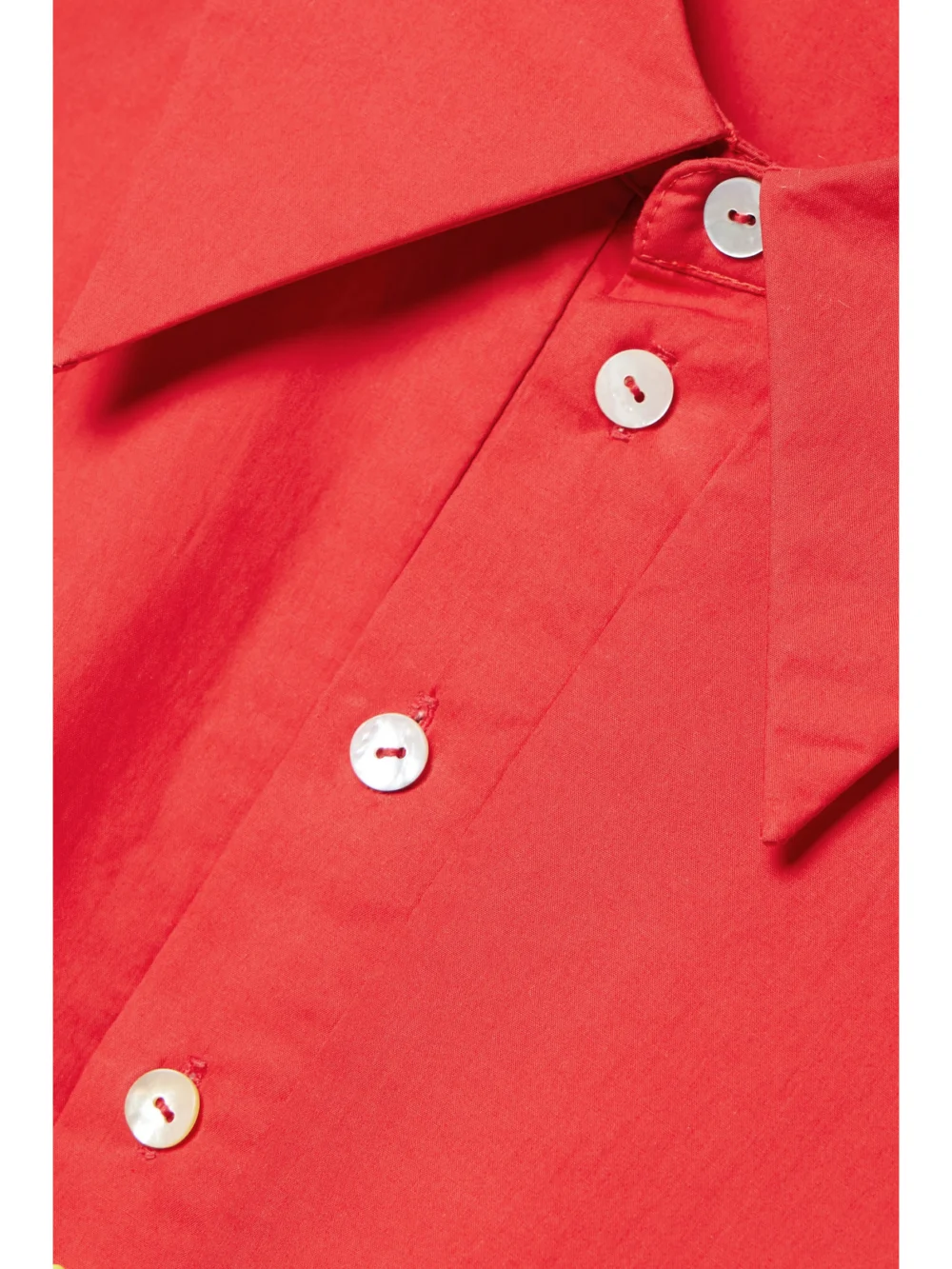 Close-up detail of the Interior The Regatta Oversized Cotton-poplin Shirt