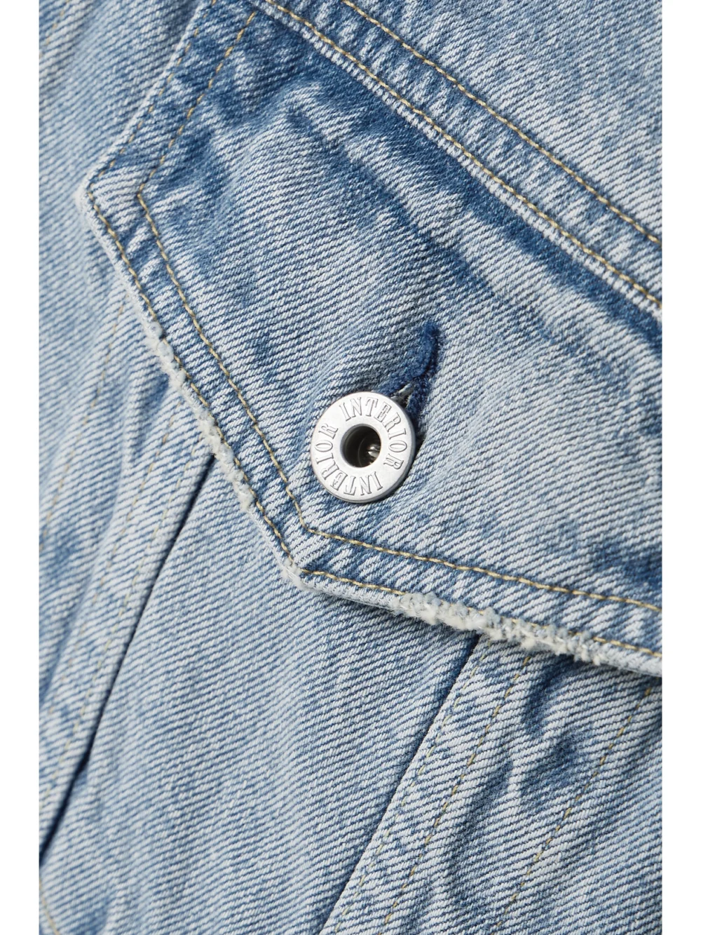Close-up detail of the Interior The Remy Denim Jacket