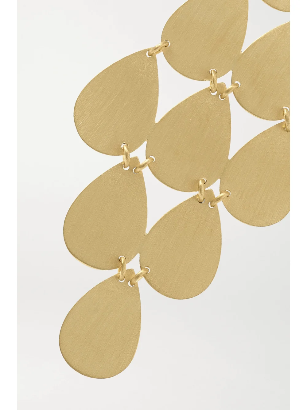 Close-up detail of the Irene Neuwirth 18-karat Gold Earrings
