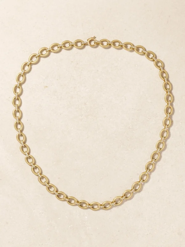 Irene Neuwirth Classic 18-karat Gold Diamond Necklace
