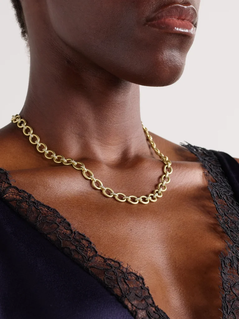 Irene Neuwirth Classic 18-karat Gold Diamond Necklace