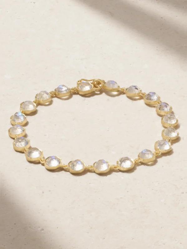 Irene Neuwirth Classic 18-karat Gold Moonstone Bracelet