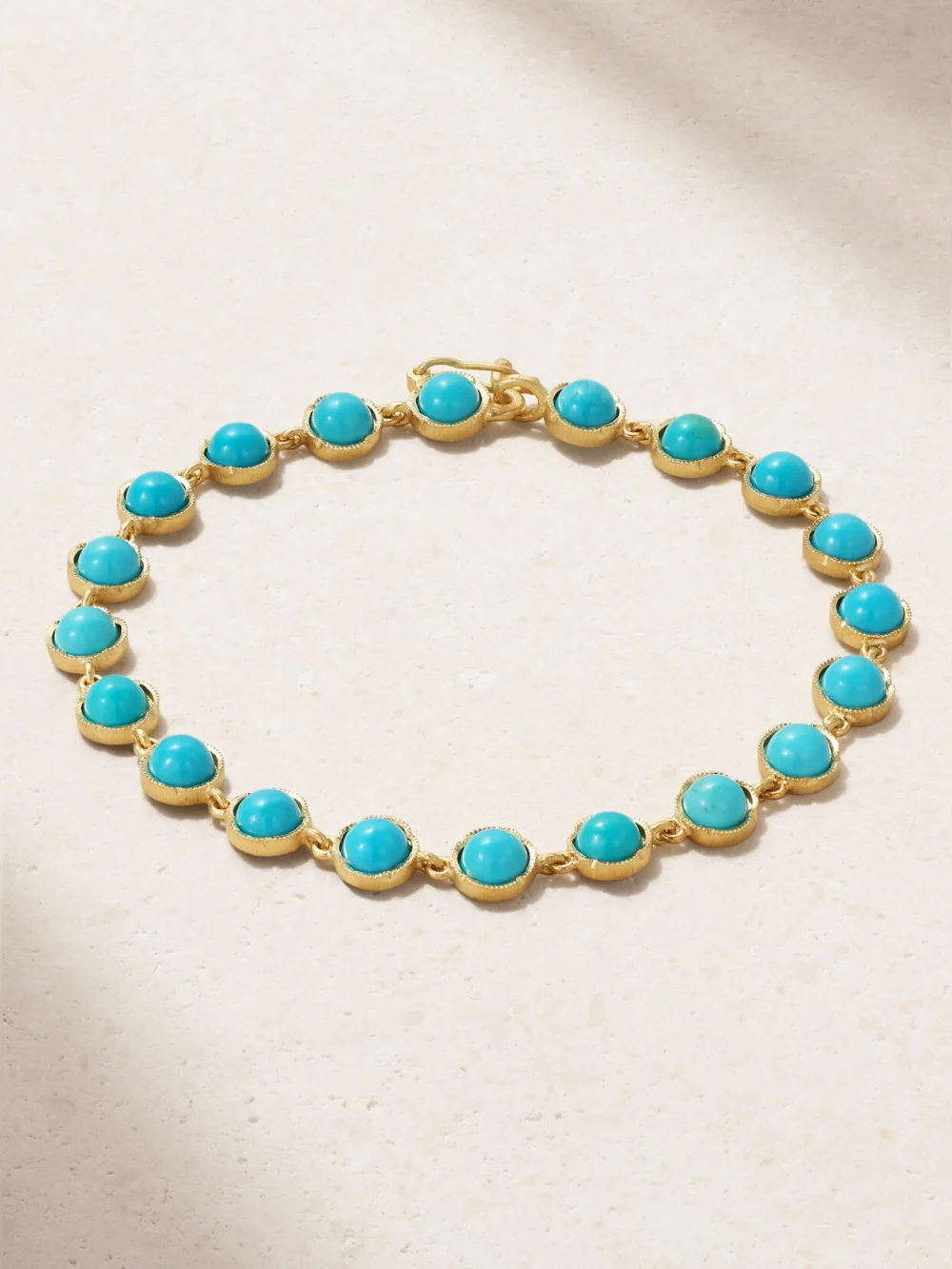 Irene Neuwirth Classic 18-karat Gold Turquoise Bracelet