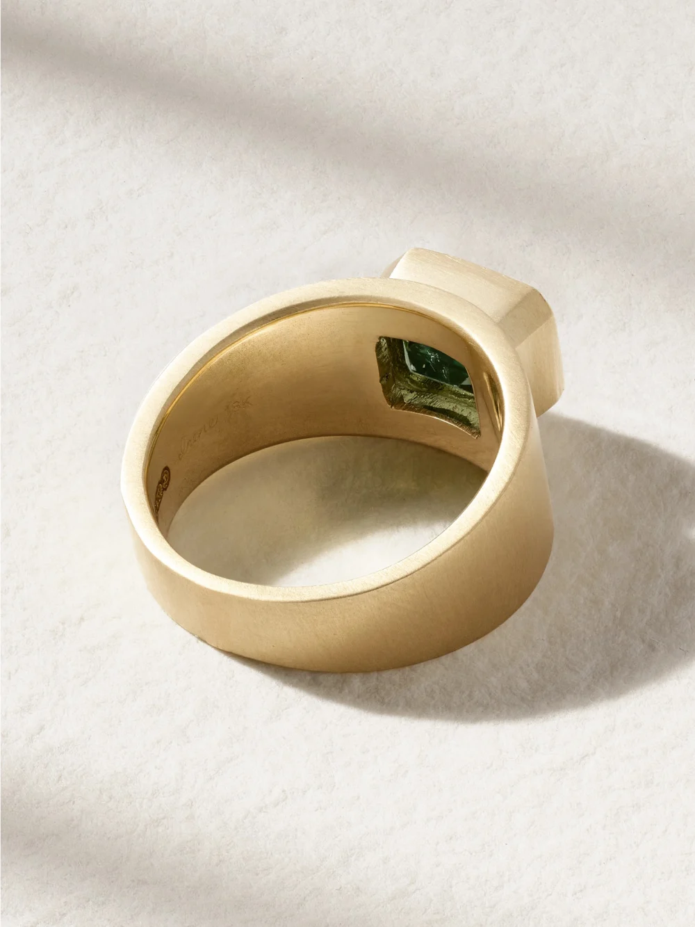 Back view of the Irene Neuwirth Gemmy Gem 18-karat Gold Tourmaline Ring
