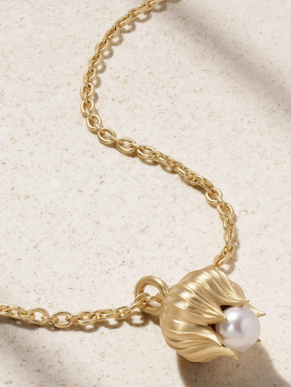 Irene Neuwirth Lily of the Valley Blossom 18-karat Gold Pearl Necklace