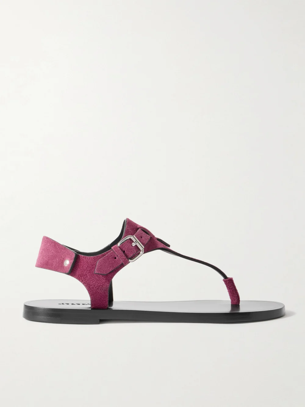Isabel Marant Akel Embellished Suede Sandals in plum