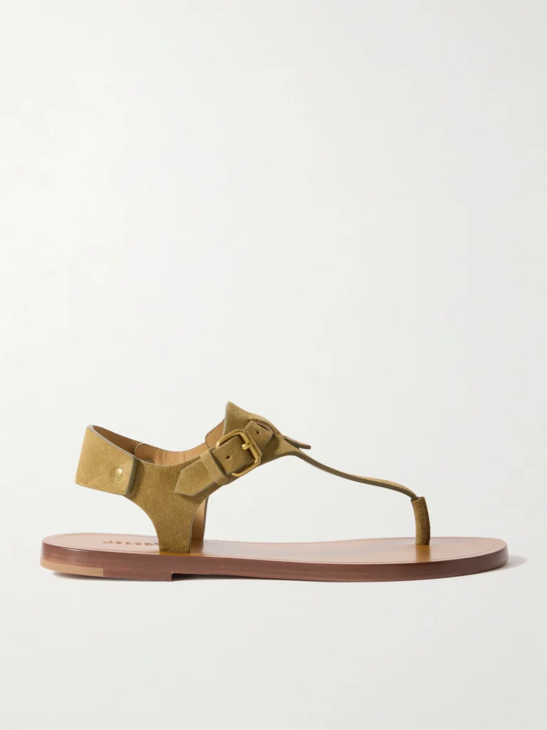 Isabel Marant Akel Embellished Suede Sandals