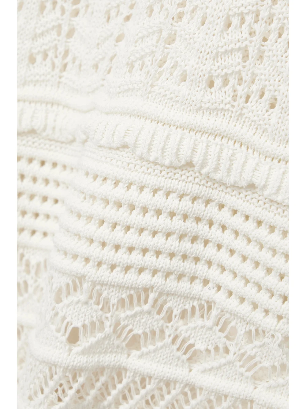 Close-up detail of the Isabel Marant Ava Pointelle-knit Cotton-blend Mini Dress