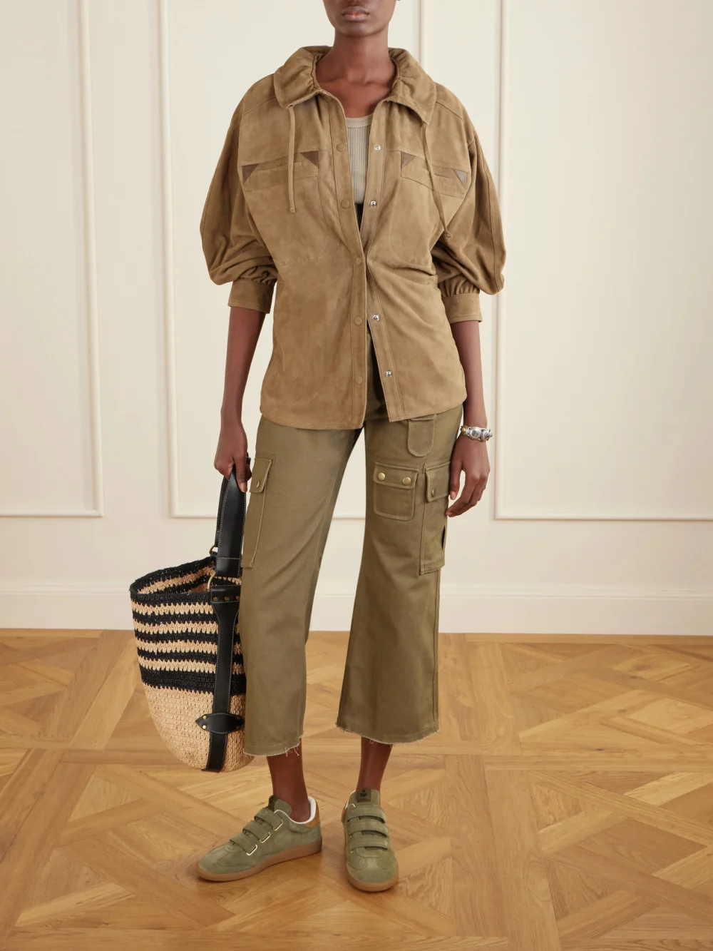 Isabel Marant Beth Suede Sneakers, styled view