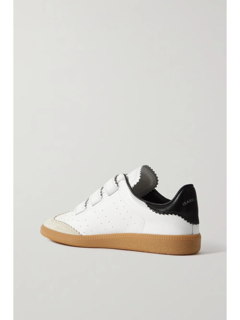 Back view of the Isabel Marant Beth Suede-trimmed Leather Sneakers