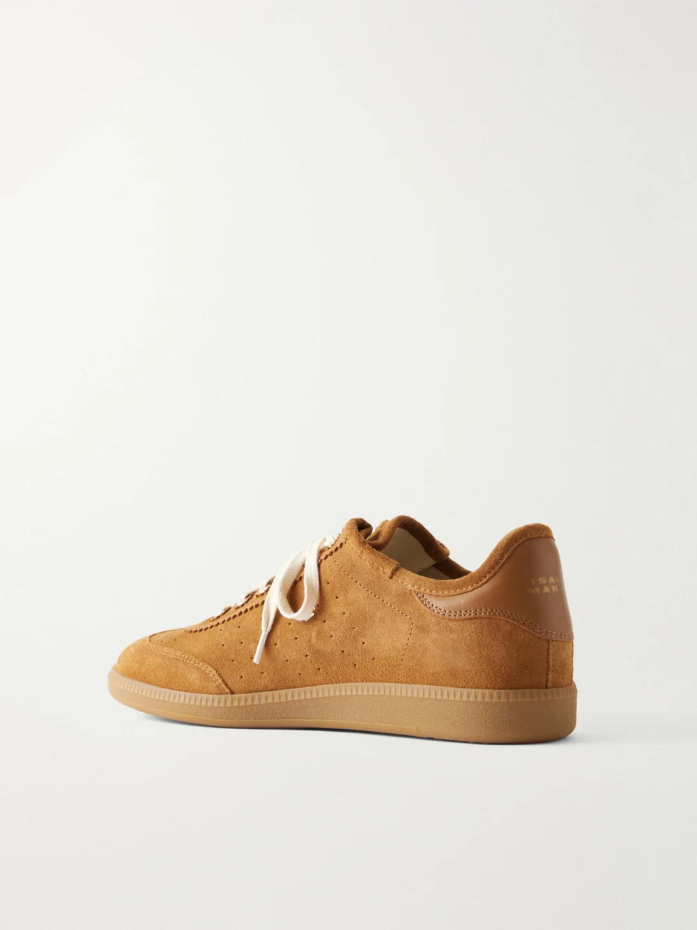 Back view of the Isabel Marant Brecy Leather-trimmed Suede Sneakers
