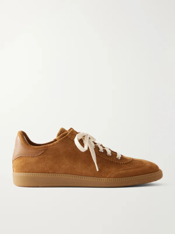Isabel Marant Brecy Leather-trimmed Suede Sneakers