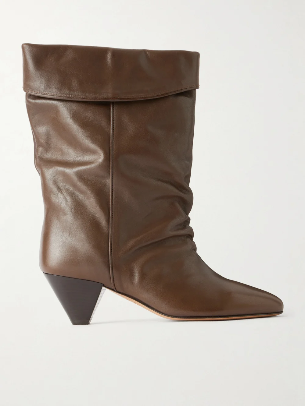 Isabel Marant Dalby Leather Ankle Boots in brown