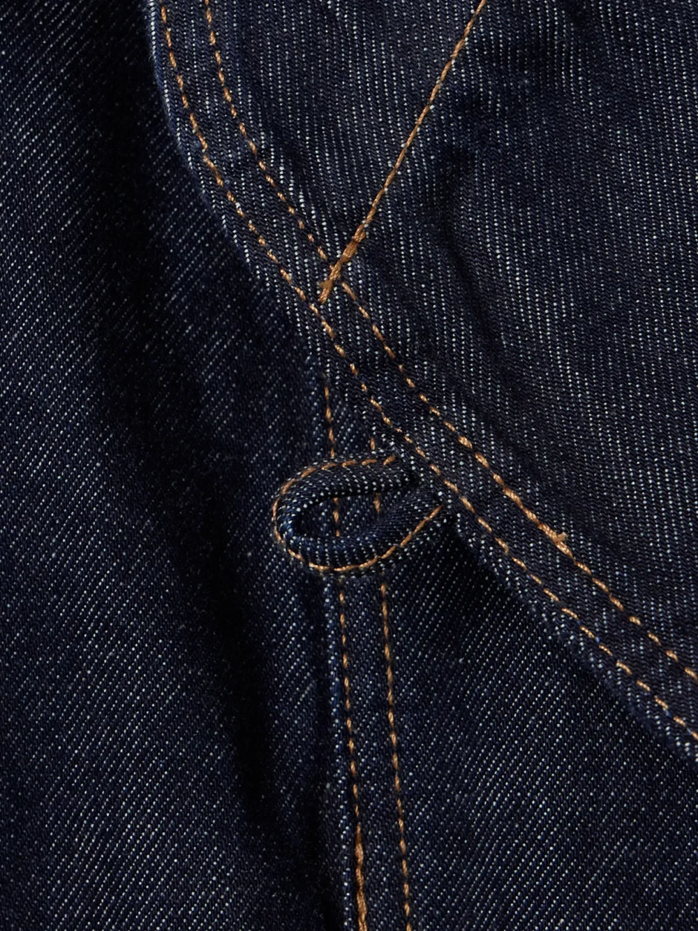 Close-up detail of the Isabel Marant Dolie Denim Jacket