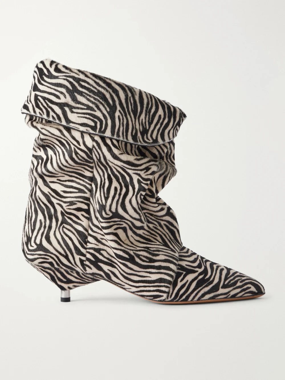 Isabel Marant Edrik 40 Zebra-print Calf-hair Ankle Boots in zebra print