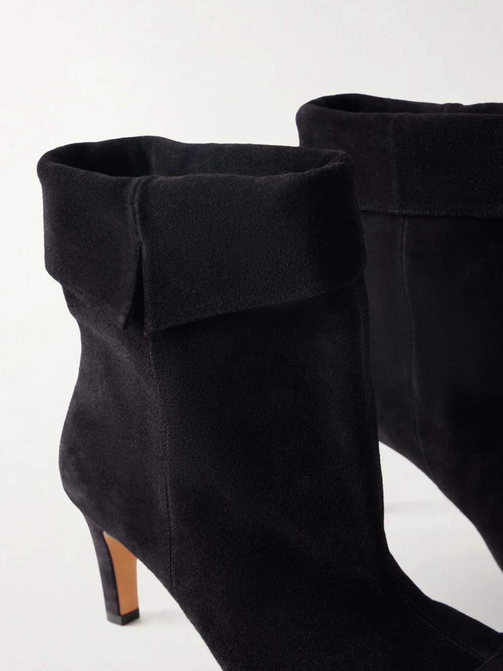 Close-up detail of the Isabel Marant Eldra Suede Ankle Boots