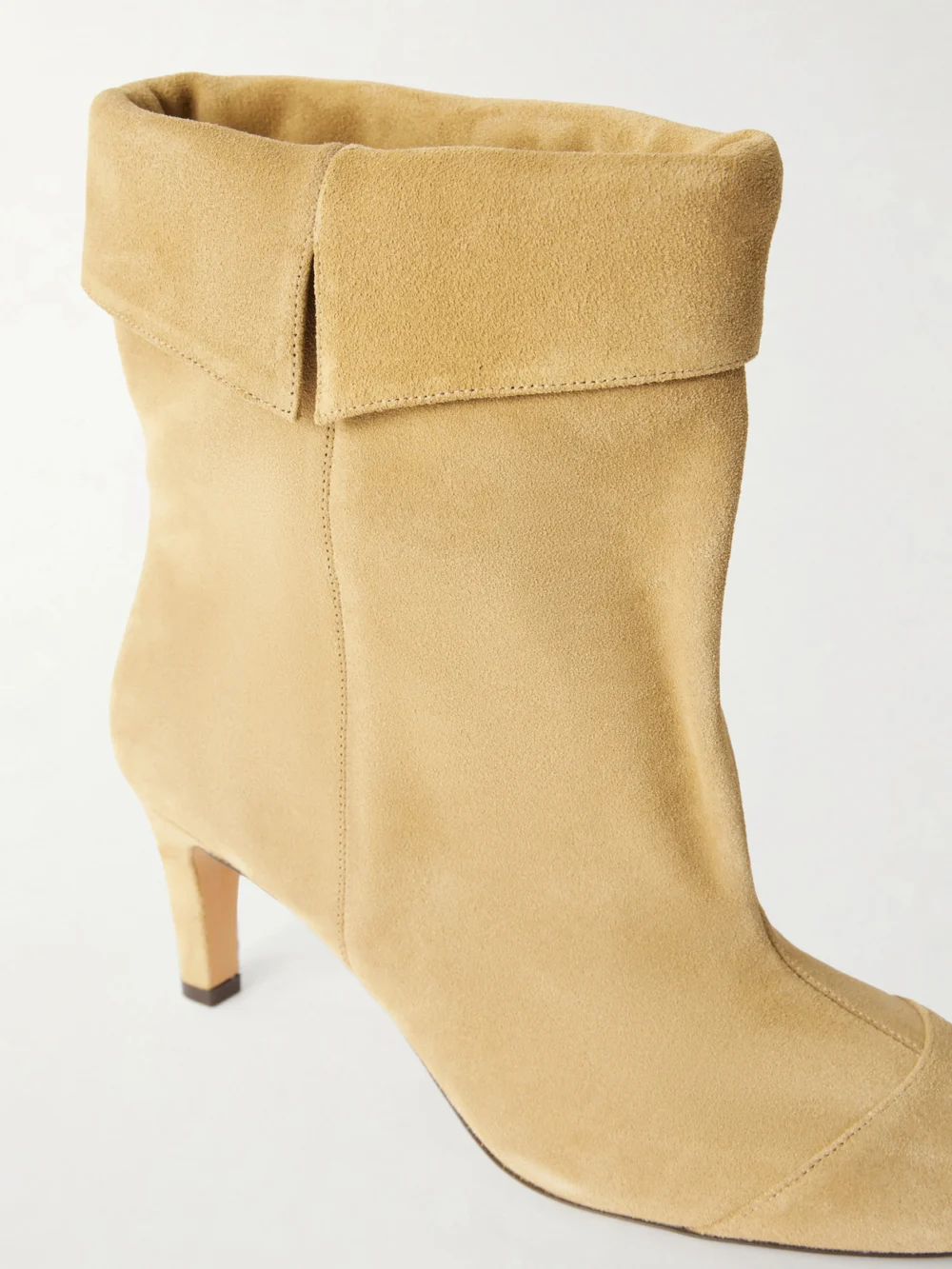 Close-up detail of the Isabel Marant Eldra Suede Ankle Boots