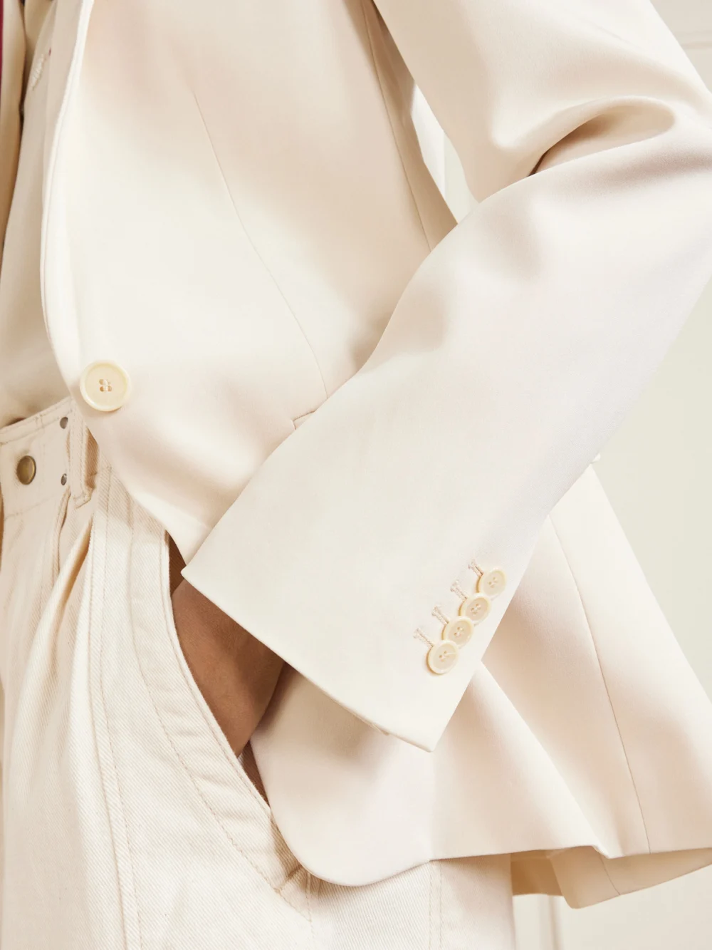 Close-up detail of the Isabel Marant Feray Cady Blazer