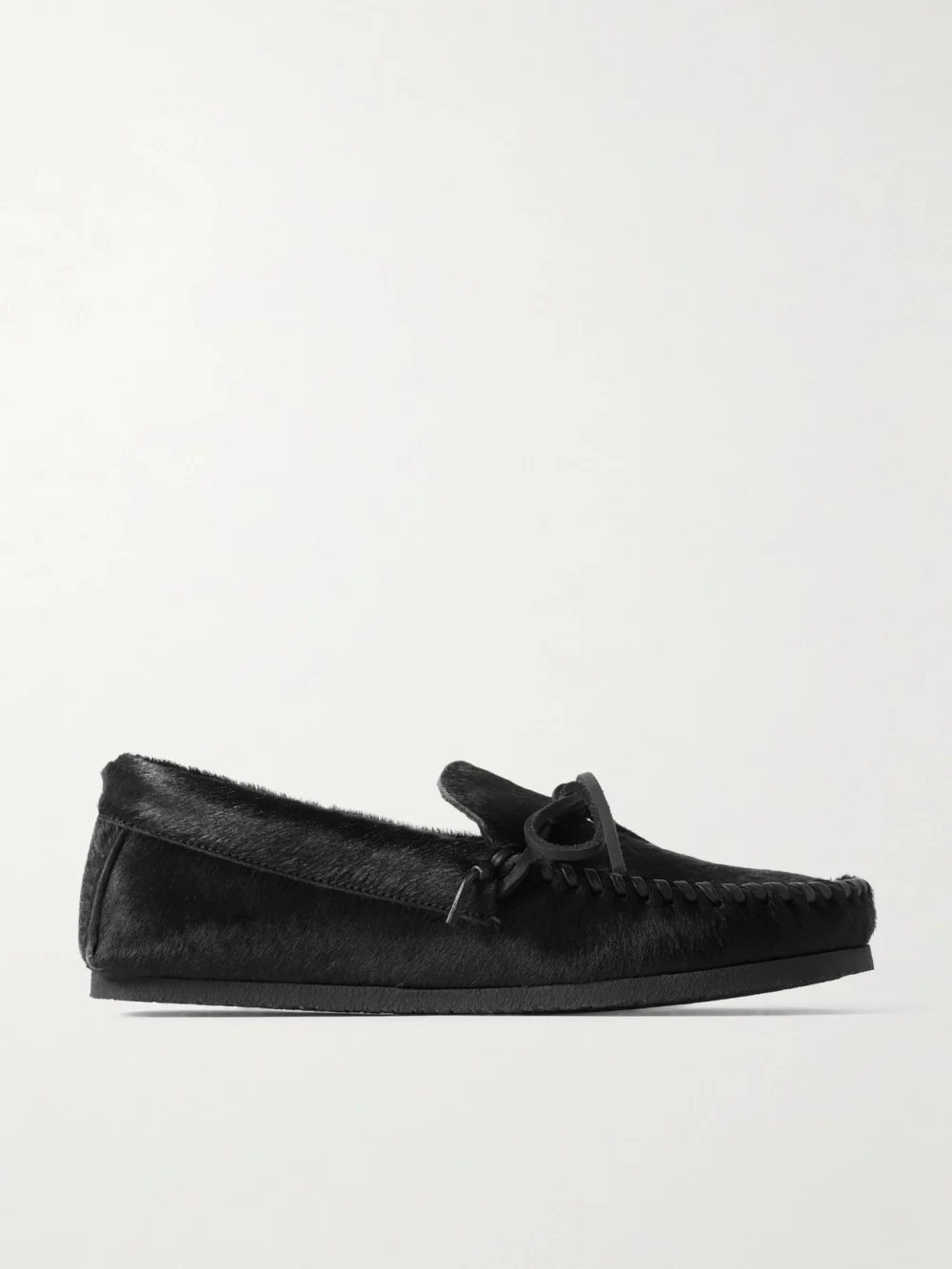 Isabel Marant Fitza Calf Hair Loafers in black
