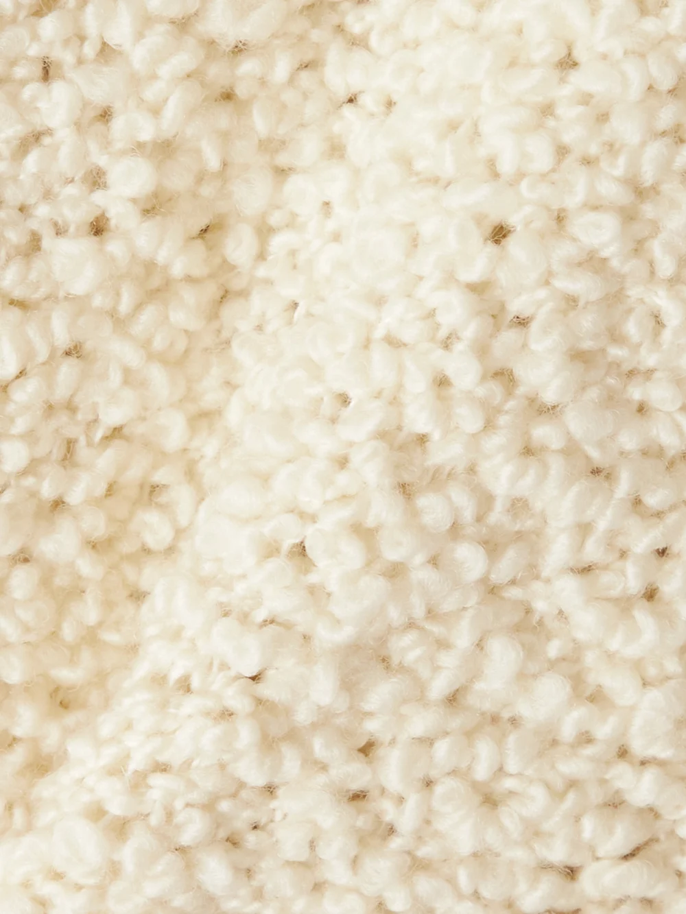 Close-up detail of the Isabel Marant Fringed Wool-blend Bouclé Turtleneck Midi Dress