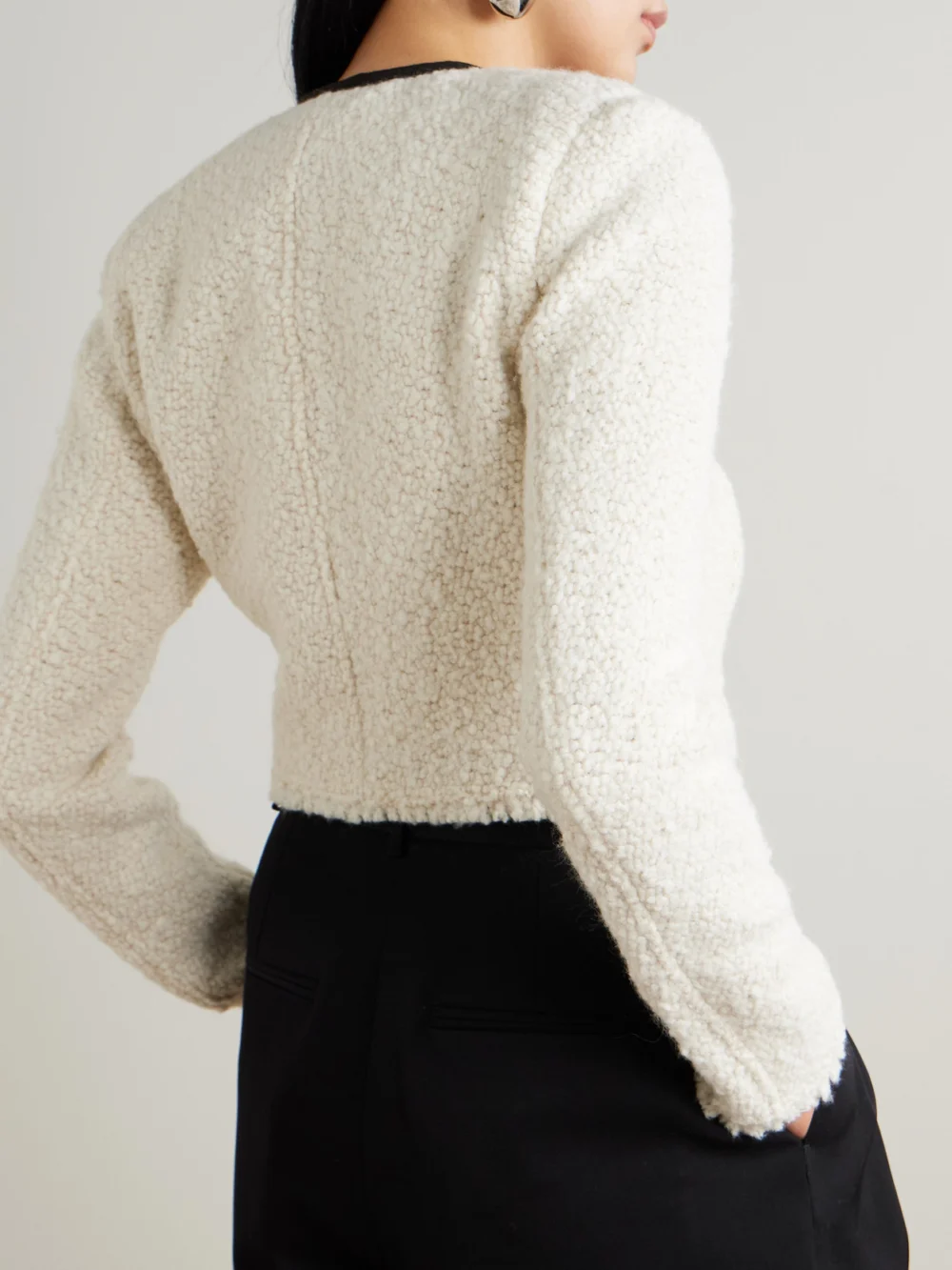 Back view of the Isabel Marant Gradilia Fleece Jacket