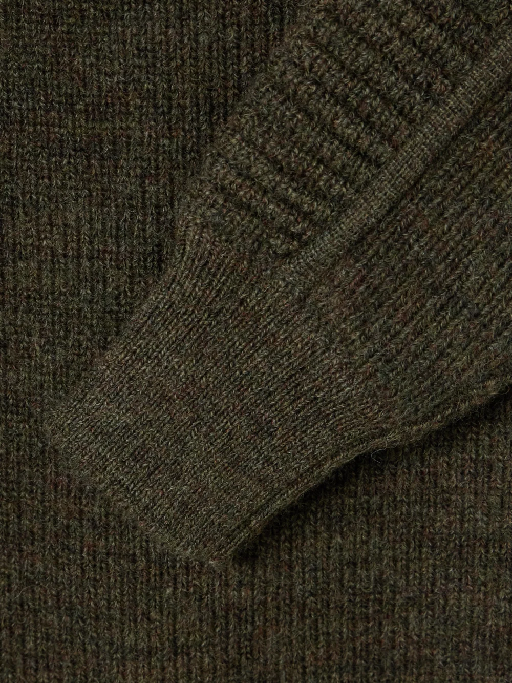 Close-up detail of the Isabel Marant Hilde Ribbed Wool Mini Dress