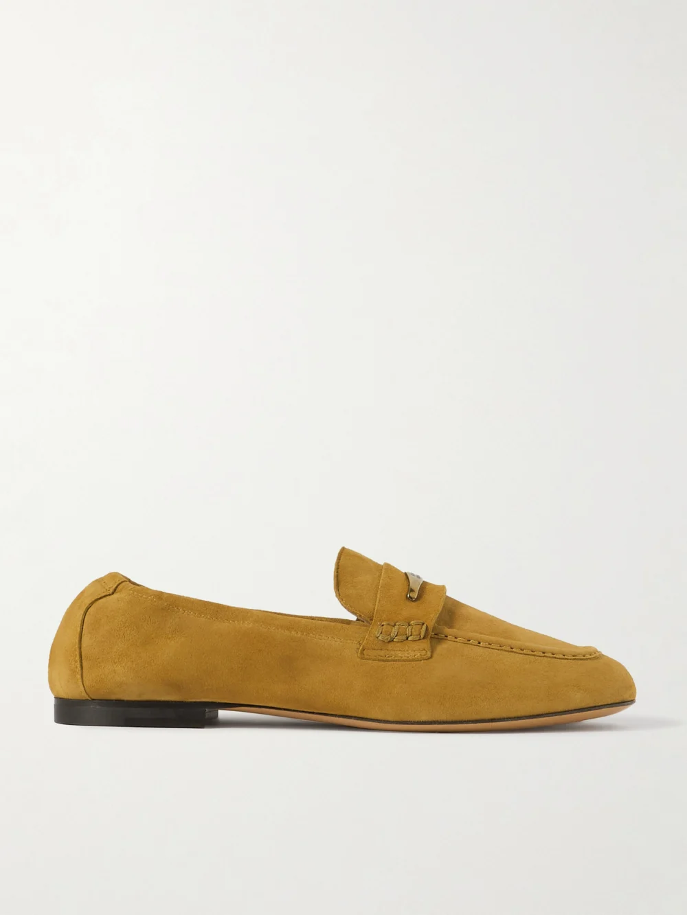 Isabel Marant Iseri Embellished Suede Loafers in brown