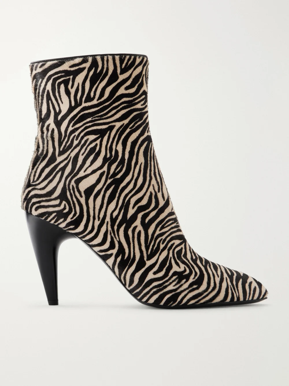Isabel Marant Jany 100 Zebra-print Calf Hair Ankle Boots in zebra print